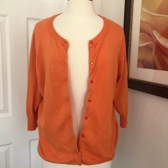 Orange Cardigan - Picture 1 of 5